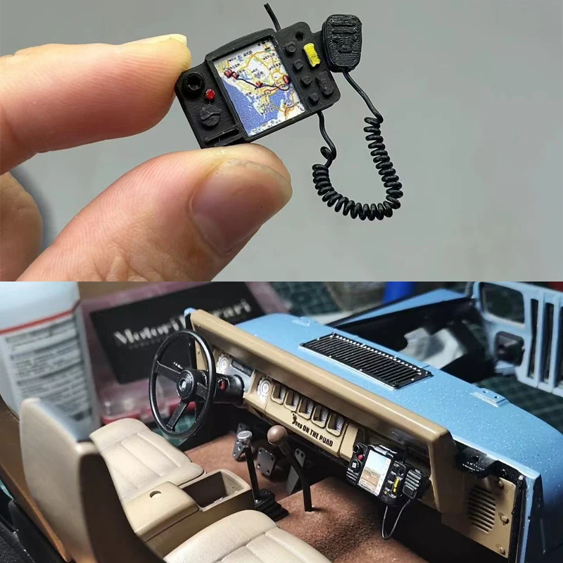 

1pcs Black Simulation Mini Navigation Decorative for 1/10 RC Crawler Car Traxxas TRX4 Defender RC4WD Parts