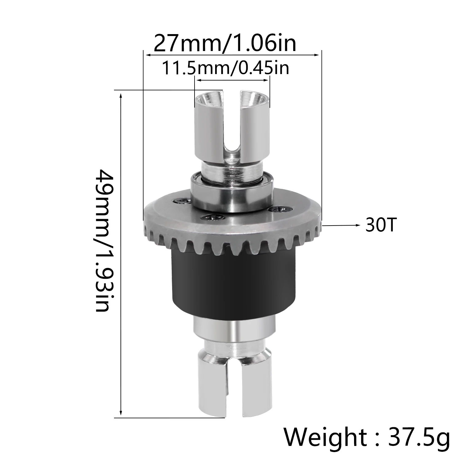 Metal Front And Rear Differential Gear For MJX Hyper Go 14301 14302 14303 RC Cars Trucks Upgraded Parts 16420Y