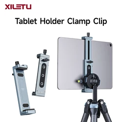 XJ-15-Soporte Universal de aleación de aluminio para tableta, trípode con Clip ajustable para teléfonos móviles, Ipro, 12,9 pulgadas