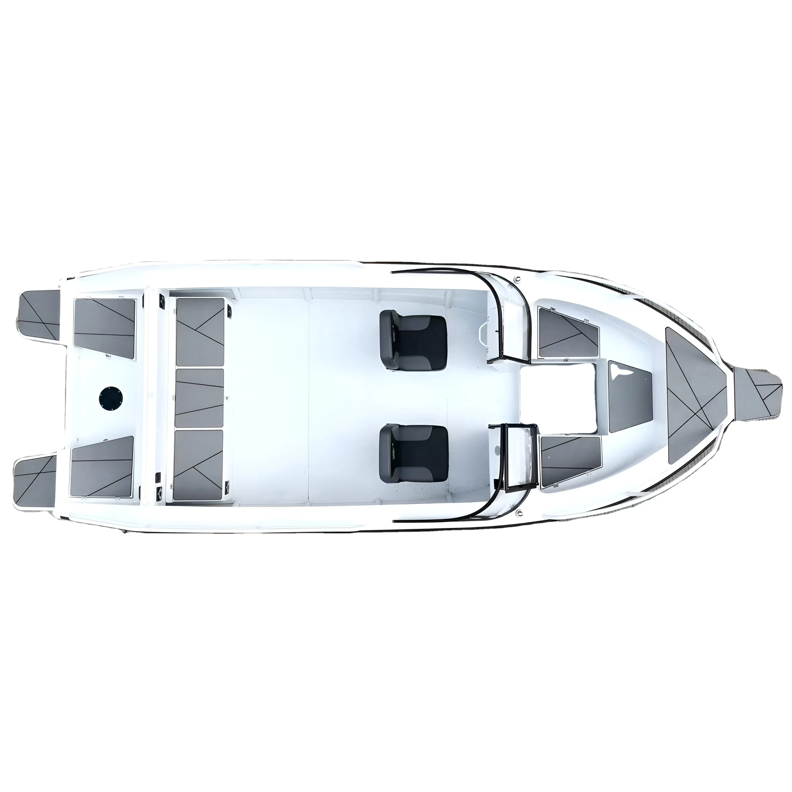 Custom 4.9M 5.4M Aluminum or Fibreglass Fishing Boat Yacht