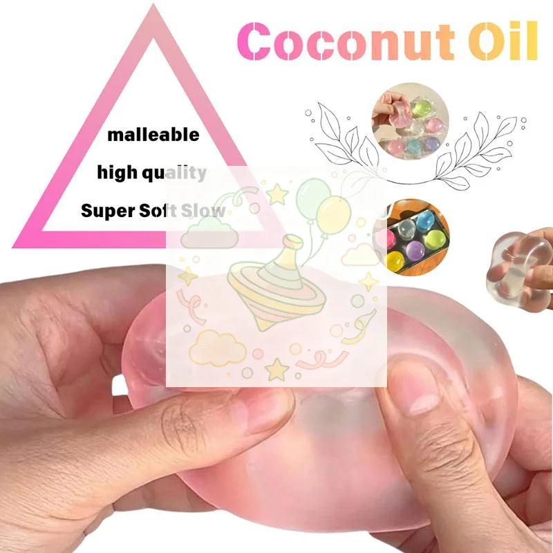 Translucent Pastel Fidget Toys Super Soft Texture For Stress Relief Kids Play Relaxation