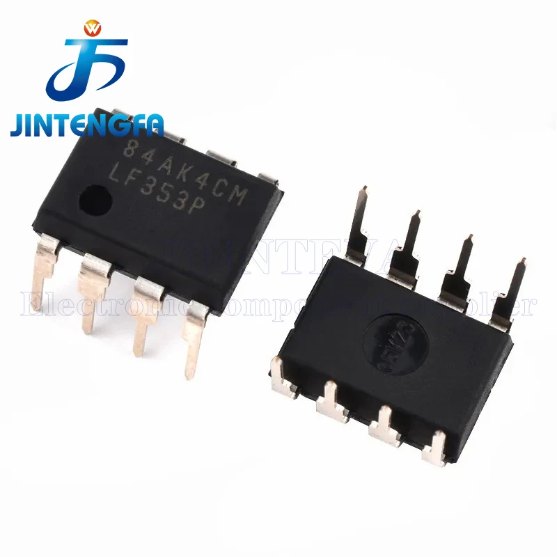10PCS LF353 LF353P DIP-8 LF353DR LF353D LF353DT SOIC-8 353 SMD JFET-Input Dual Operational Amplifier IC LF353MX LF353M
