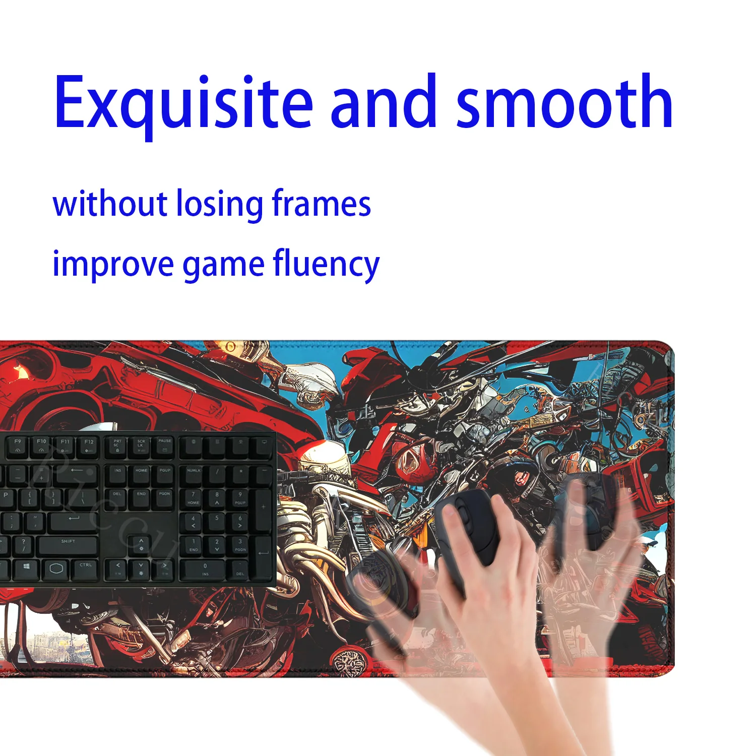 XXL ماوس الوسادة أنيمي أكيرا لوحة ماوس للألعاب كبيرة ماوس الوسادة لوحة المفاتيح حصيرة مكتبية السجاد لعبة المطاط الطبيعي عدم الانزلاق teclado ماوس حصيرة #5