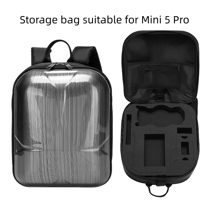 

Mini 5 Pro Carrying Case, Travel Backpack Storage Shoulder Bag for DJI Mini 5 Pro, Portable Organizer EVA Protective Cover Shell
