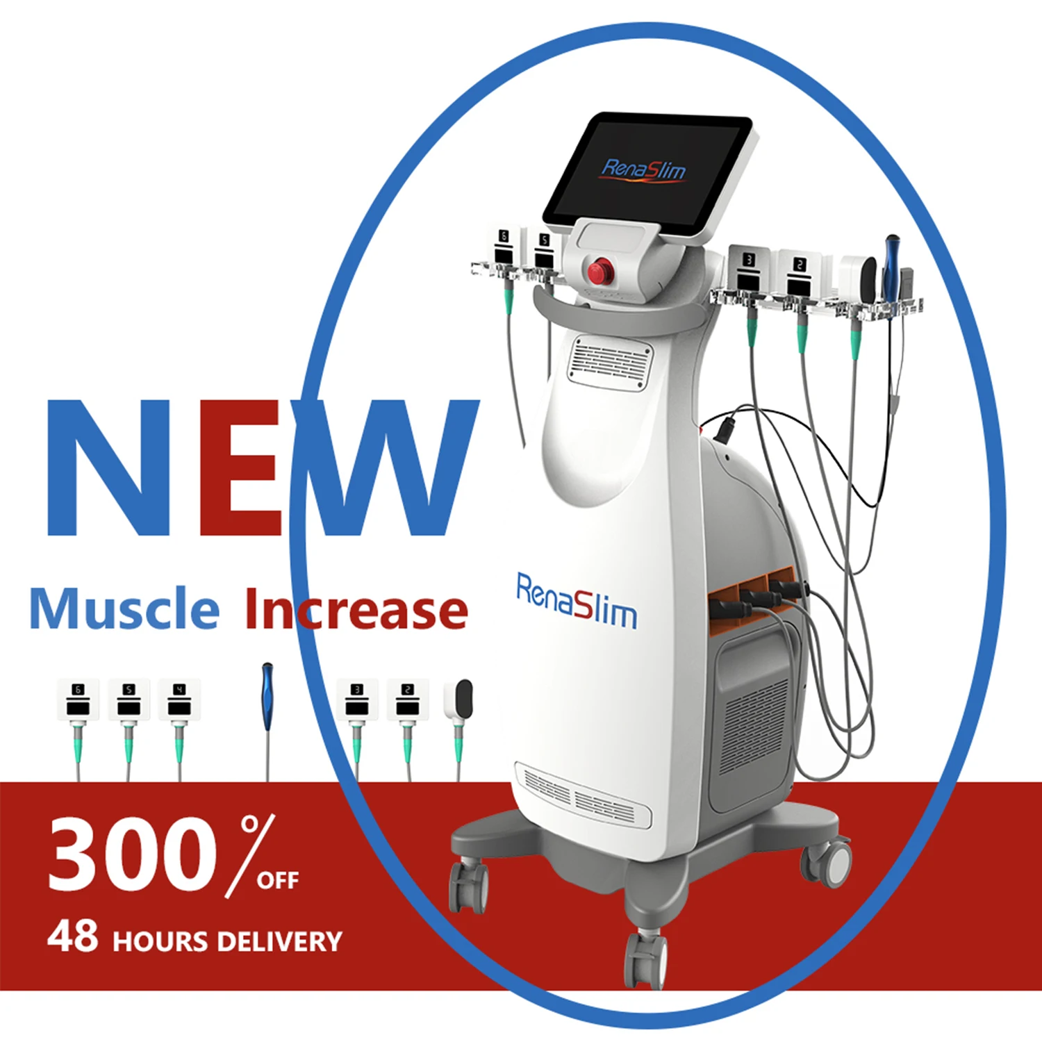 เครื่องกระชับผิวโมโนโพลาร์ RF กระชับรูปร่าง EMS scult ID