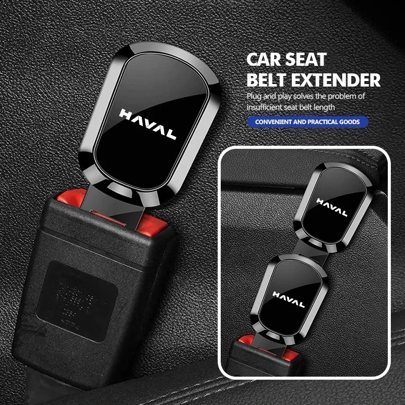 Car Safety Belt Extender Buckle Belt Extension Plug No-Pinch Comfort Durable Anti-Loose For Haval Jolion H6 M6 Dargo Raptor F7