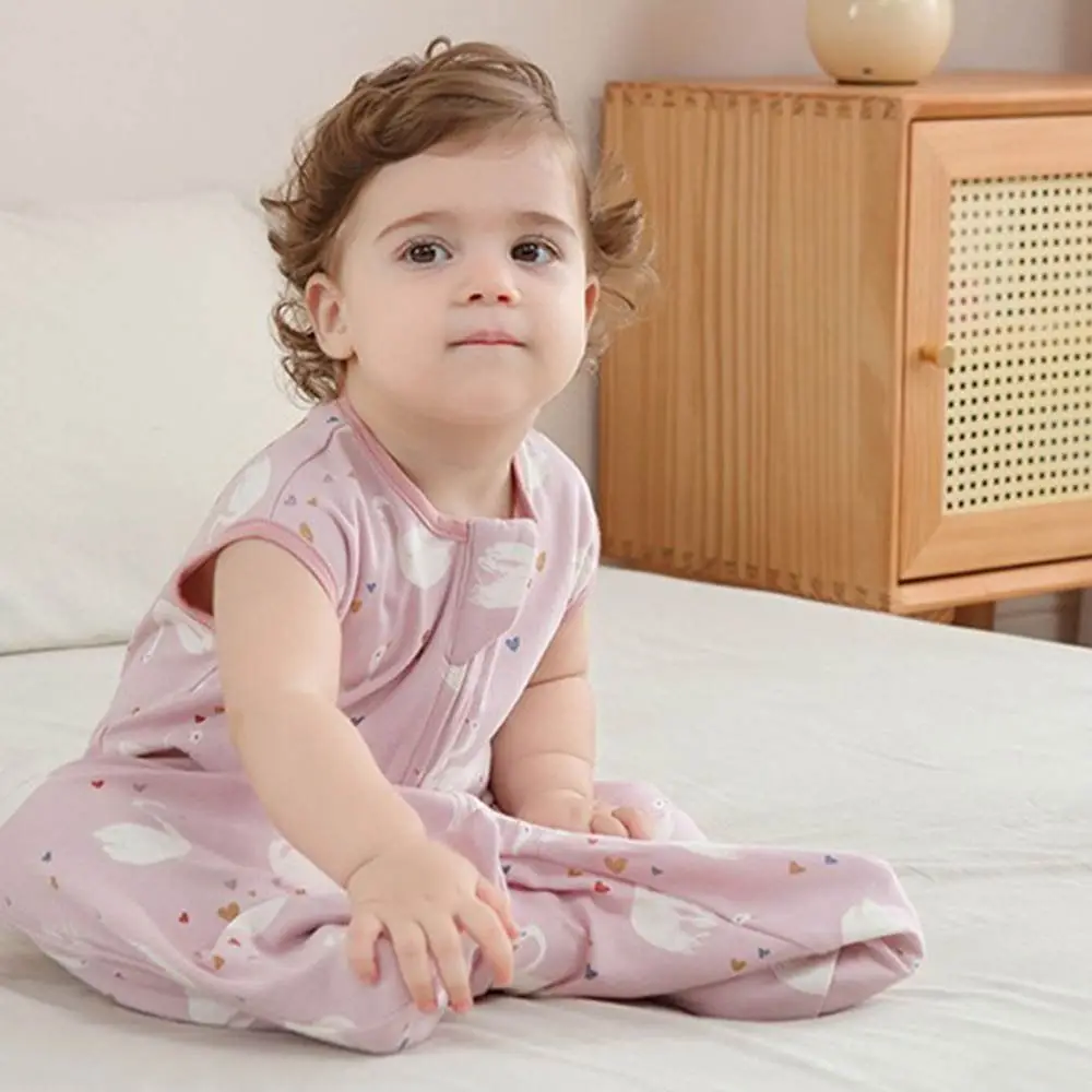 القطن الطفل كيس النوم تنفس منامة مكافحة الركل شرنقة الوليد قماط بطانية رقيقة أكمام كيس نوم الطفل