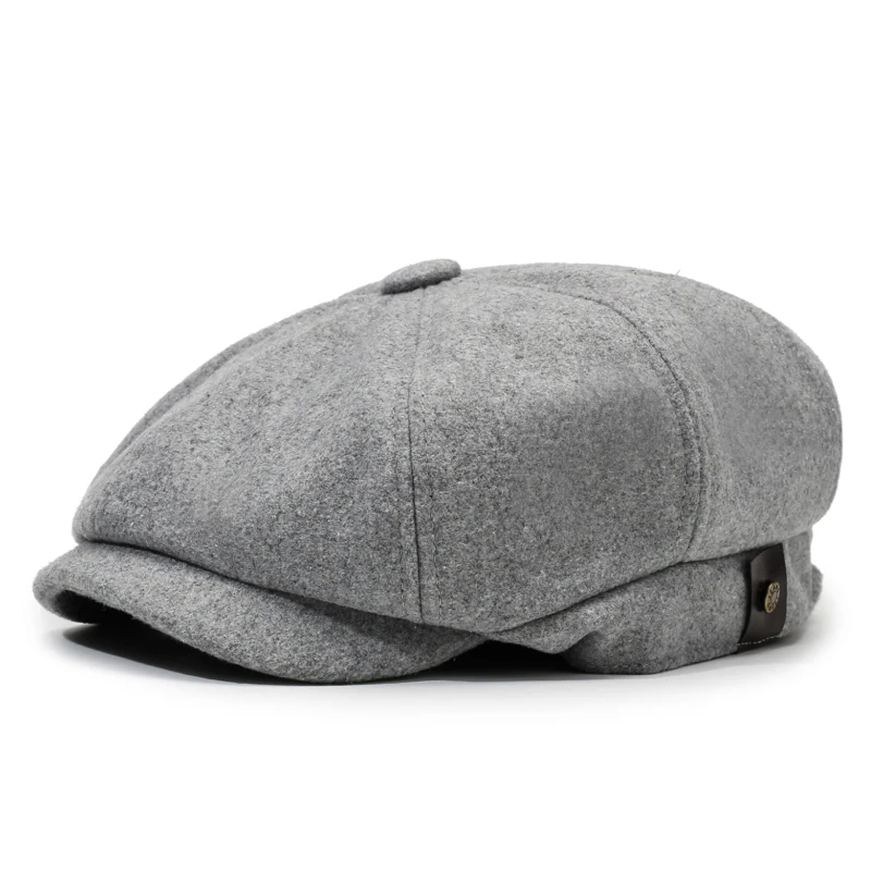 Unisex Retro Octagonal Newsboy Cap
