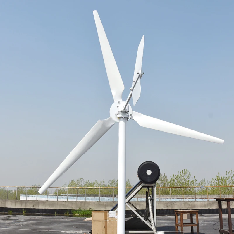 Home Farm 10KW Free Energy Wind Power Turbine Generators 10000W 48V 96V Three Phase Horizontal Windmill Fan 3 Blades