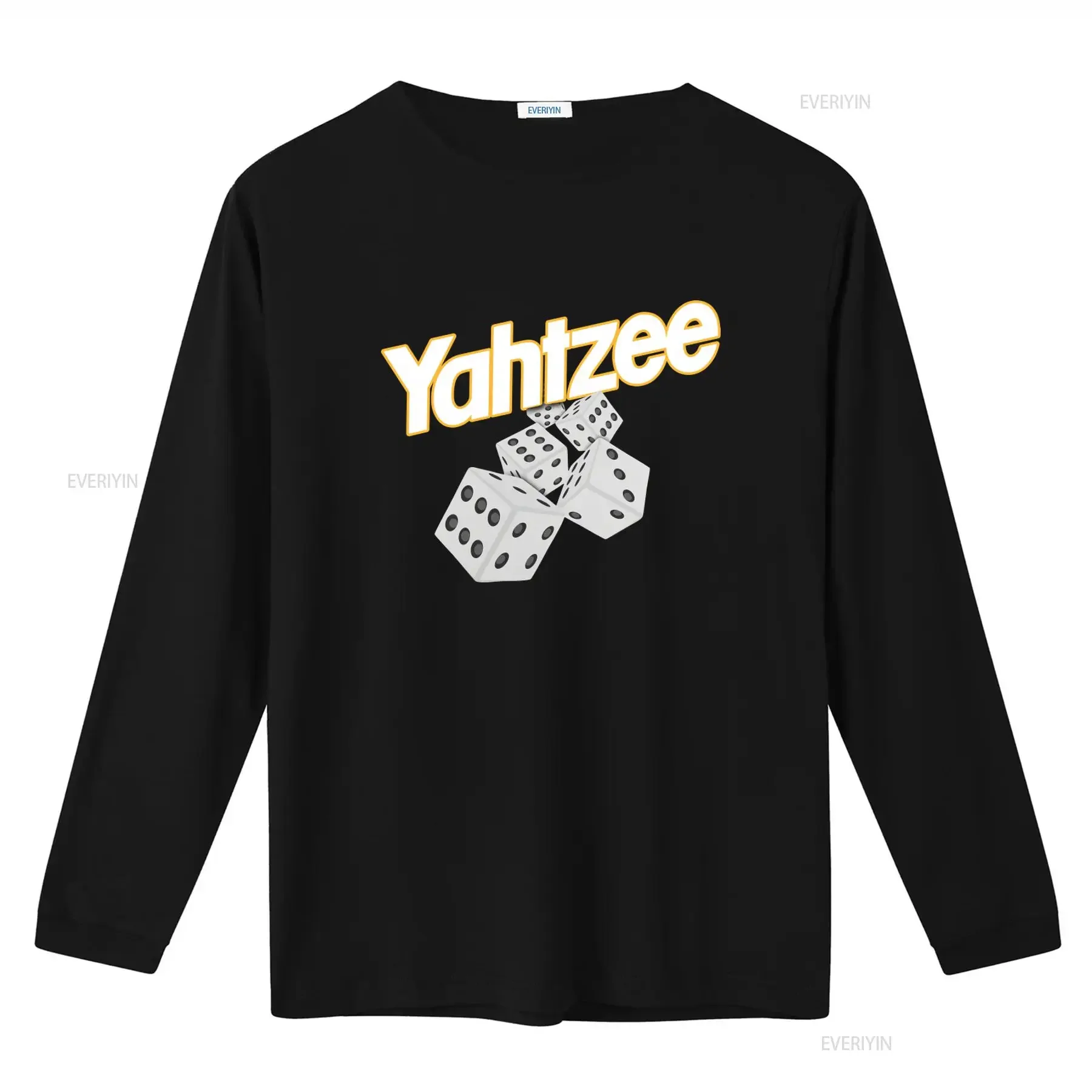 Yahtzee Dice Print Casual T Shirt for  vintage Washed Comfortable Top For Everyday Wear Versatile Slightly designer clothes