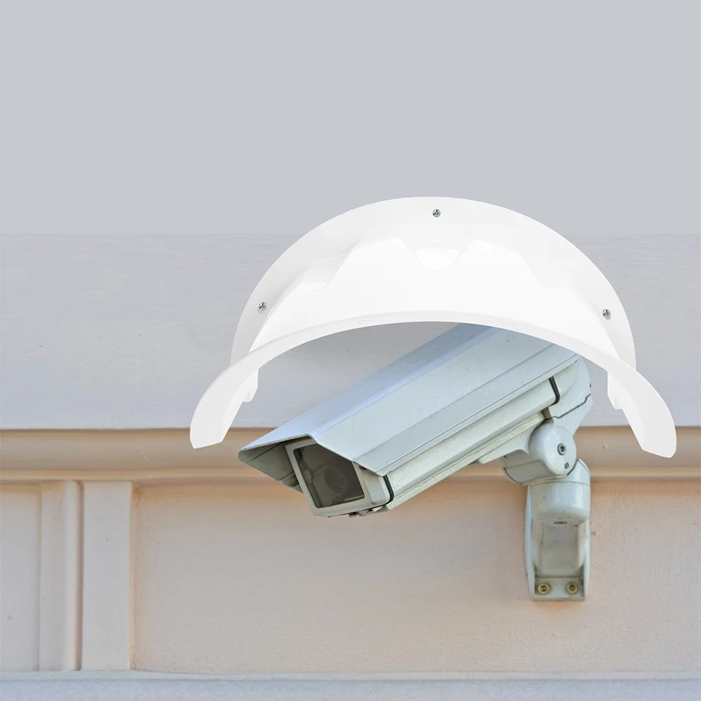 

3Pcs Weatherproof Plastic Camera Sun Shade Cover Outdoor Security Camera Waterproof Hat with Debris Protection Roof Design