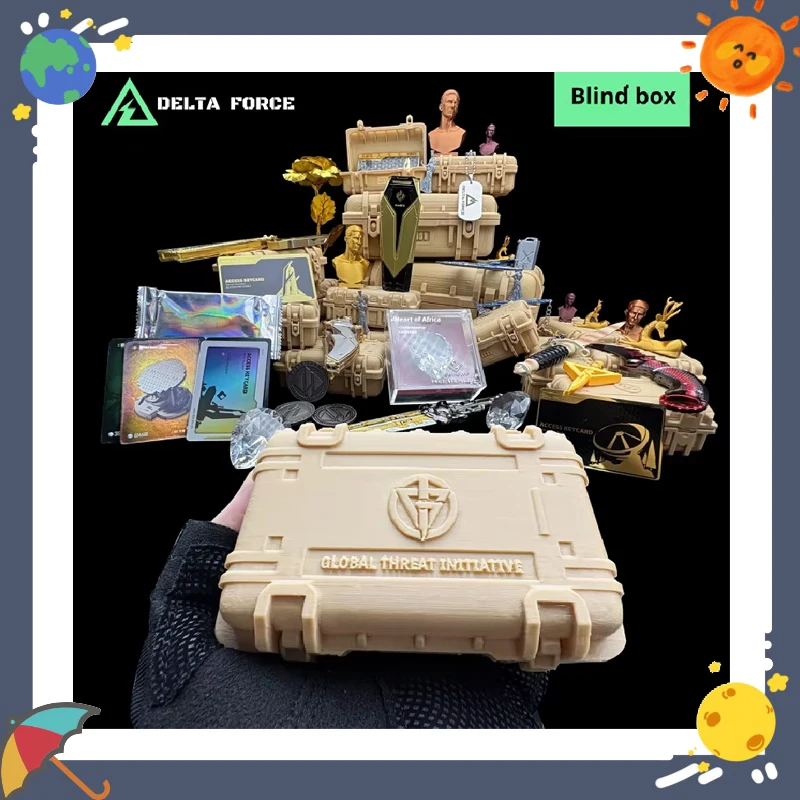 

Коробка оператора Delta Force, слепая коробка, игрушка, коллекционный подарок, африканское сердце, моти, слезы океана, лотерейный сюрприз для друзей