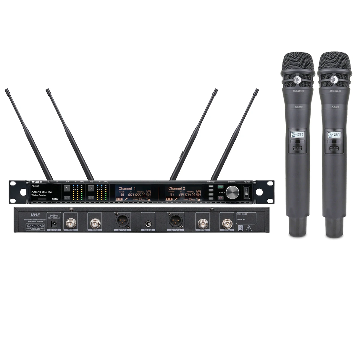 

Popular Dual KSM8 Handheld AD4D True Diversity Wireless Karaoke Microphone System ADX2 Stage Live Music Performance