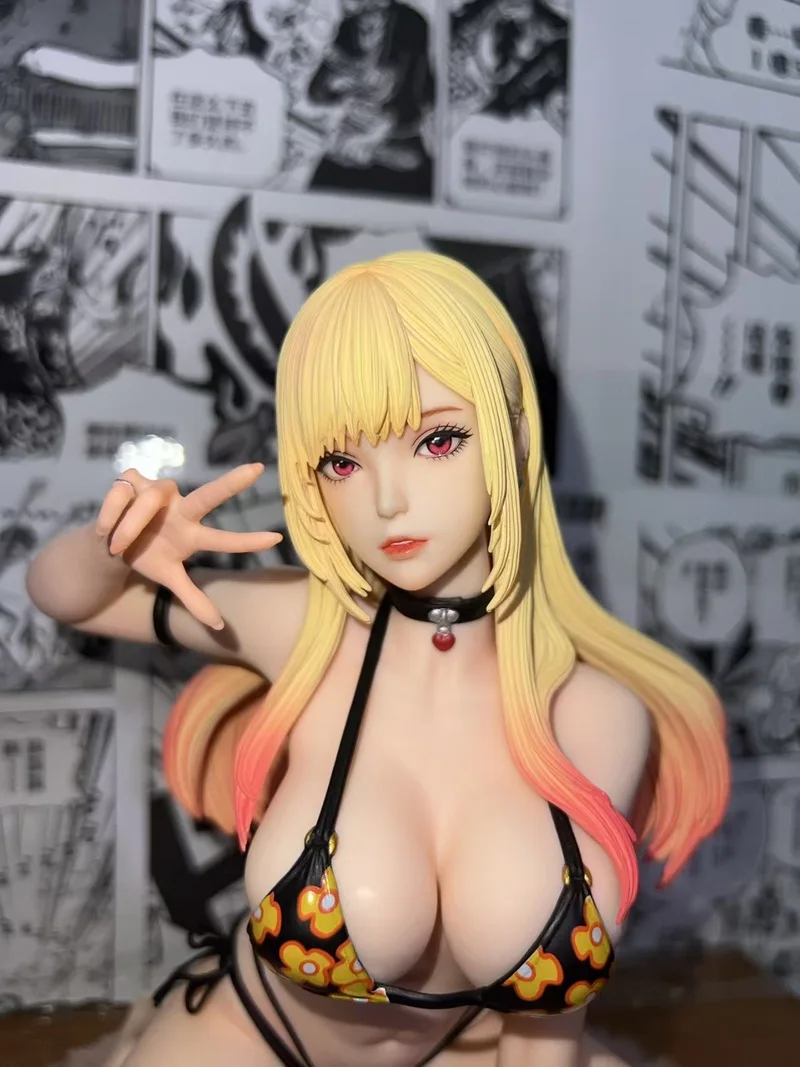 18cm Anime Gk Figure Marin Kitagawa Bikini Version My Dress Up Darling Pvc Collectible Statue Desktop Ornament For Collectors view 4