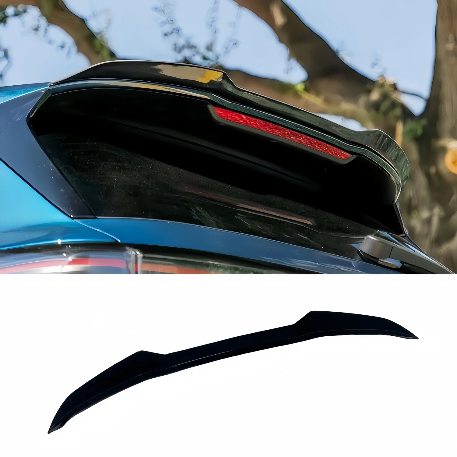 

Спойлер на крышку багажника Maxton Style ABS, глянцевый черный, для Volkswagen Tiguan MK3 R-line 2024+, тюнинг, накладки на задний спойлер