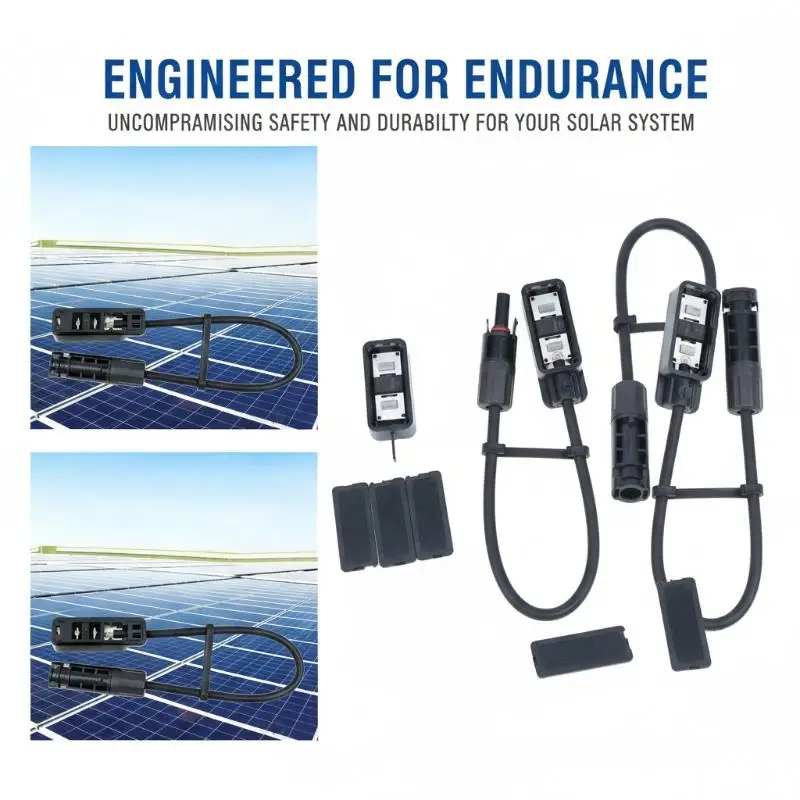 IP65 Solar PV Panel Junction Box 1500V 30A Connector Adaptor for RV Van Life Off Grid Solar Power System Upgrade