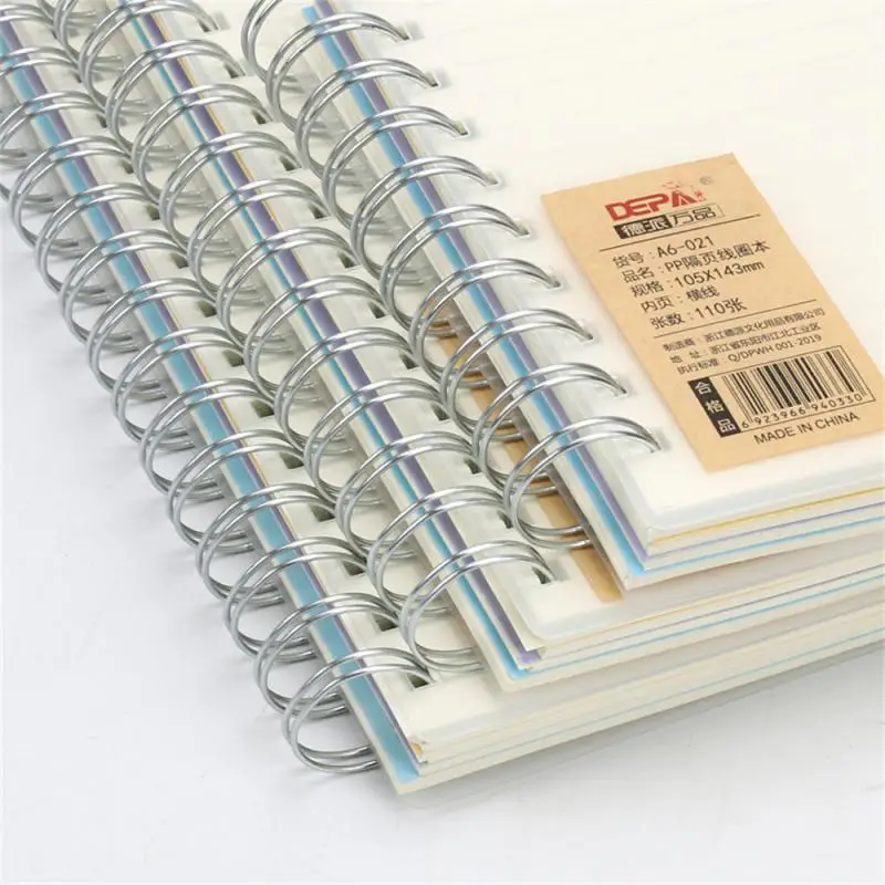 A6 A5 B5 Coil Transparent Cover cCoil Classification Notebook Subclass notebook Office Notepad Office stationery byEliasally Sta