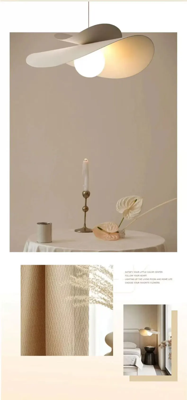 Nordic White Iron LED Pendant Lights Bar E27
