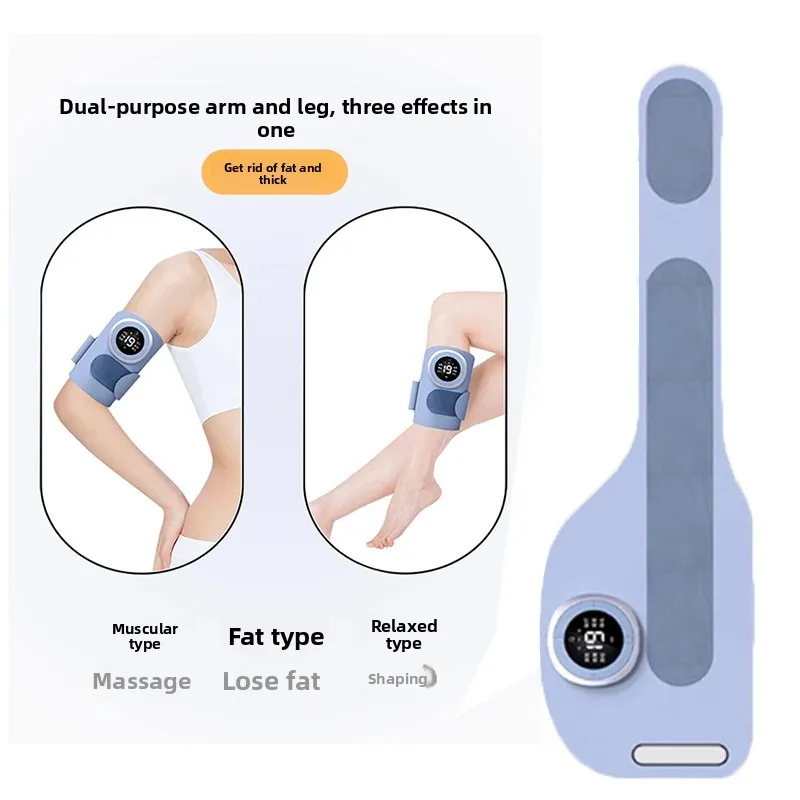 Microcurrent EMS Pulse Arm Slimming Brace, Rechargeable Portable Body Contouring Device for Calf & Thigh Shaping