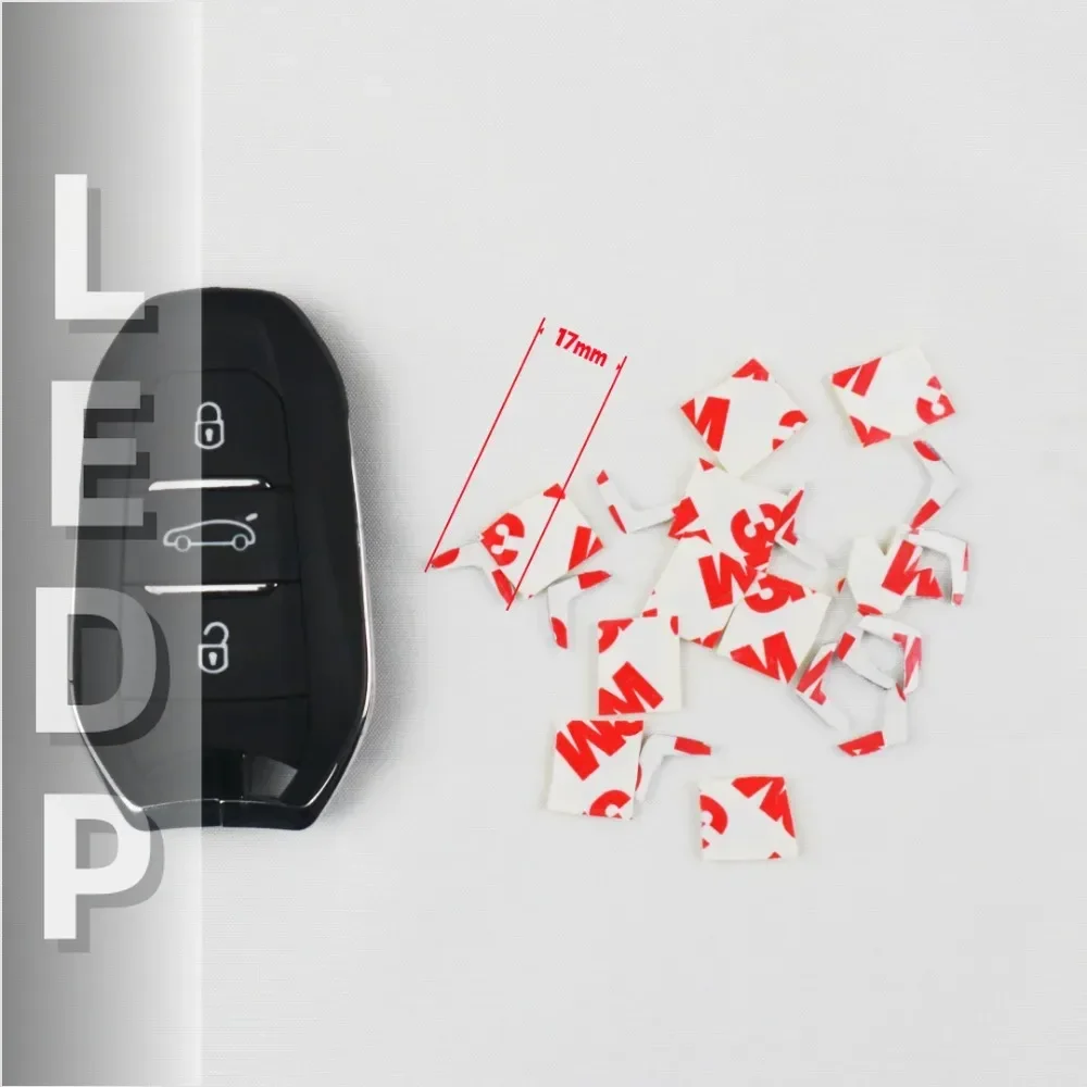 Car key suitable decorative logo sticker car remote key accessories suitable for Peugeot/Citroen series cars - view 4