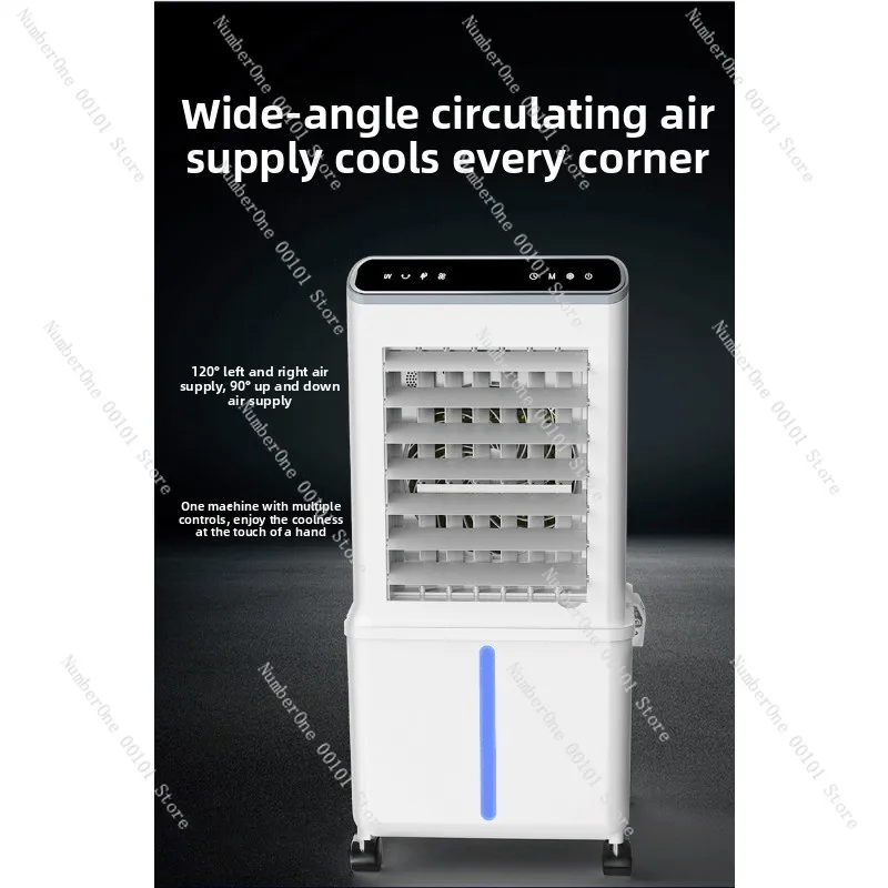 Portable Evaporative Air Cooler Quiet Humidify Purify Water Cooling Fan For Home Industrial Commercial Use
