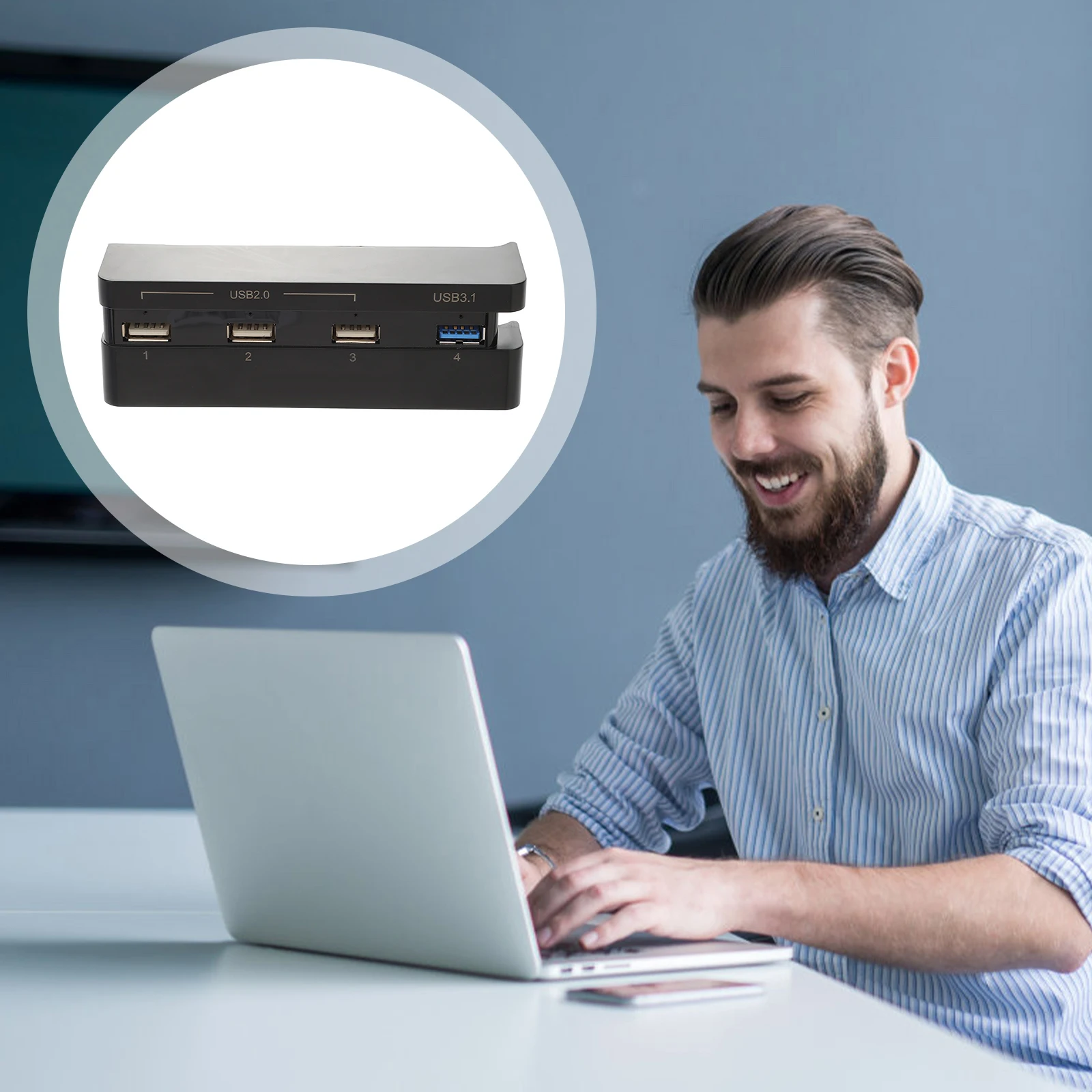 

USB 3.1 Splitter Extender Hub Adapter Game Console PC Laptop Multiple Ports Plug Quality Expansion Dock for Computer