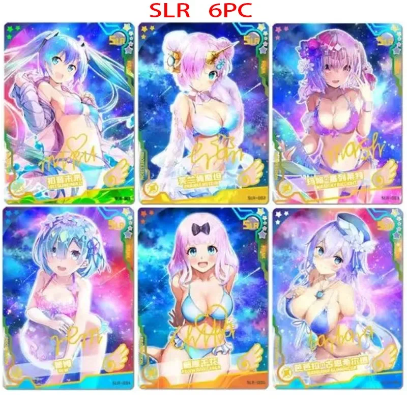 여자 파티 여신 이야기 애니메이션 홀로그램 플래시 카드 ACG 소년 게임 장난감 크리스마스 생일 선물 SLR SSP SP UR PR SSR