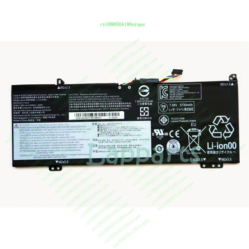 

Новый аккумулятор L17C4PB0 L17M4PB0 для Lenovo Yoga 530-14IKB Flex 6-14IKB "% тест"