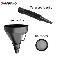 Gasoline Filling Extension Pipe Flexible Engine Refueling Snap Funnel for Car Motorcycle Water Oil Filter Funnels Draining Tool