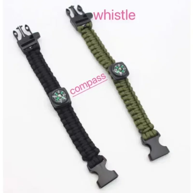 7-core Paracord Survival Bracelet Compass, Whistle, Emergency Gear, Camping Accessories, Hiking Essentials, Hiking Adventures