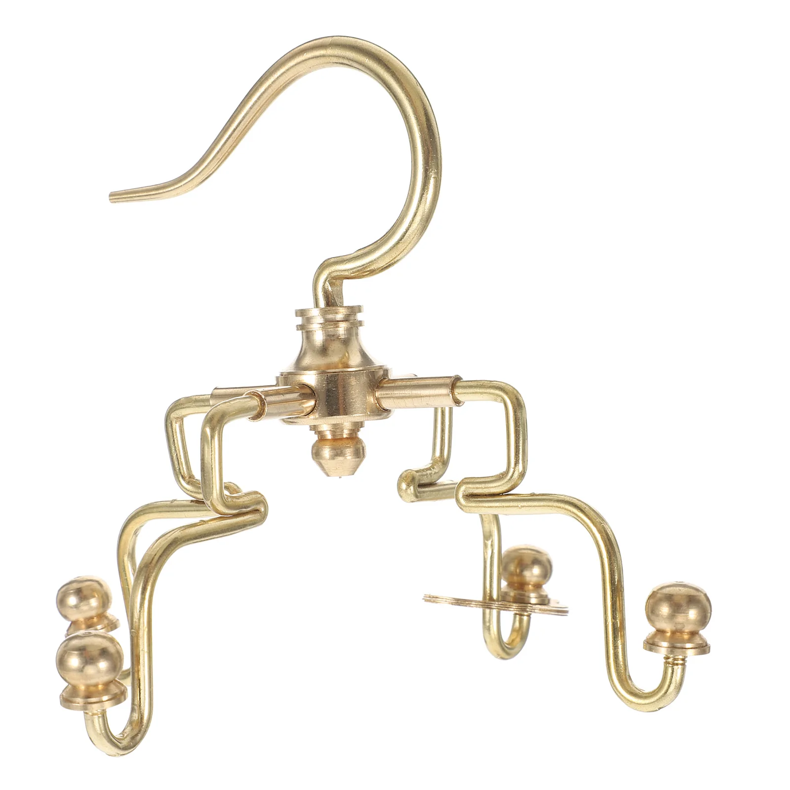 إكسسوارات صينية تقليدية عتيقة للطيور النحاسية المتينة لأقفاص الطيور الصغيرة للاستخدام الداخلي والخارجي شماعة معدنية موثوقة وآمنة