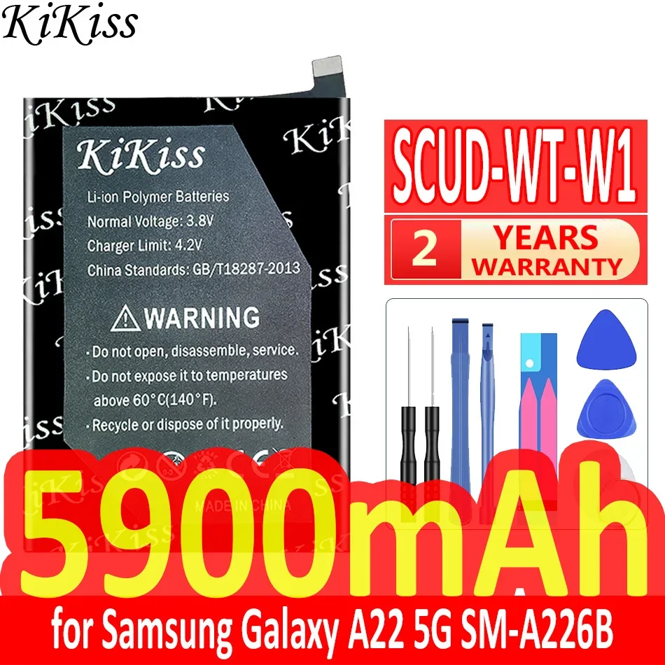 5900mAh KiKiss Powerful Battery SCUD-WT-W1 SCUDWTW1 for Samsung SM-A226B For Galaxy A22 5G