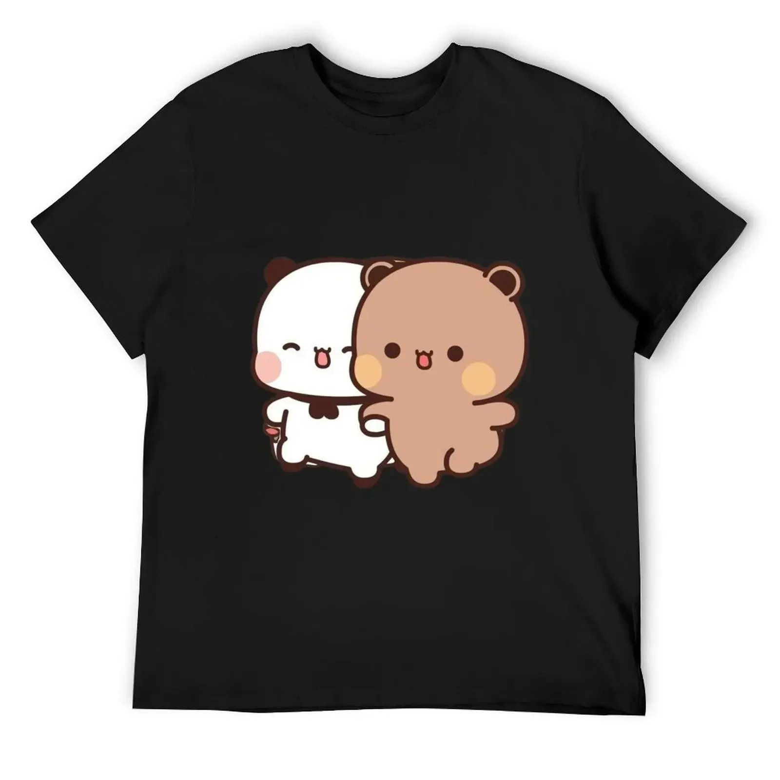 

Panda Bear And Brownie True Love BUBU DUDU Couple Goma peach Sugar Valentine xmas 2024 T-Shirt plus size tops clothes for men