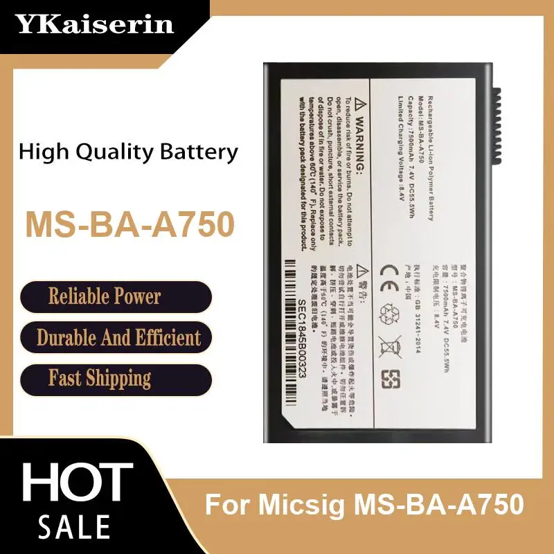 Environmentally Friendly For Micsig MS-BA-A750 7500mAh Reliable Power Oscilloscope Battery