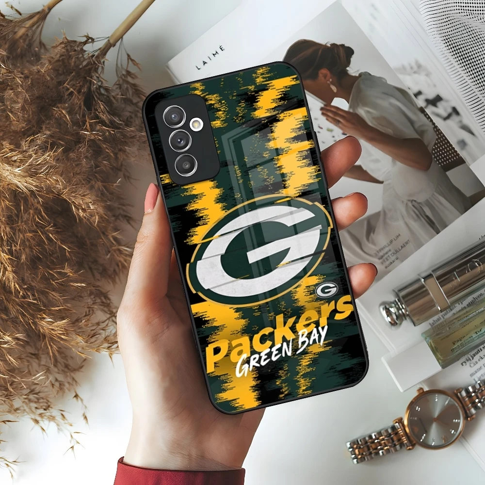 G-Green B-Bay P-Packers Phone Case for Samsung Galaxy S24 S23 S22 S21 S20 A24 A34 A54 A53 Note20 M54 Fe Ultra Plus Glass