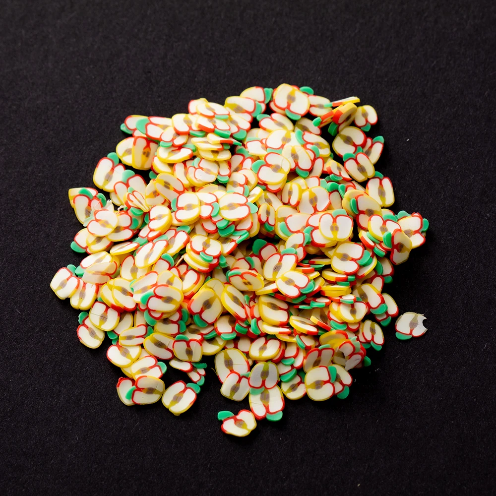 1000Pcs Fruit Candy Heart Polymer Clay Slices For DIY Crafts Women Nail Resin Filler Mold Jewelry Accessories Supplies Materials