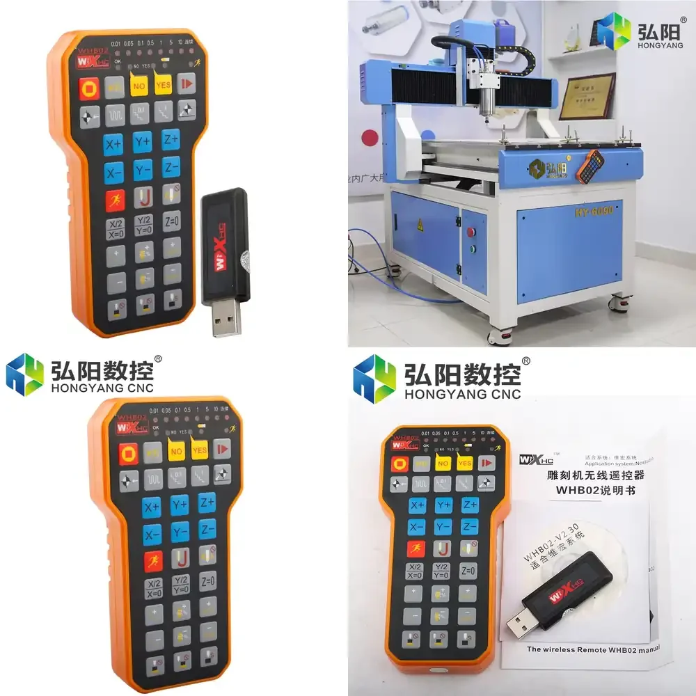 

Cnc 3Axis Nc Studio Controller Usb Wireless Dsp Xhc Whb02 Wei Hong Remote Mpg Handle Wheel for Router Engraving Machine