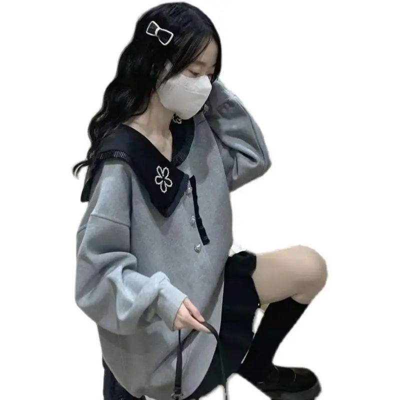 بلوزات امرأة التخسيس طول قصير مطاطا كابليس الكتابة على الجدران المتعثرة سوبر كبيرة الحرم الجامعي الألوان الصيف Colorblock Y2K #5