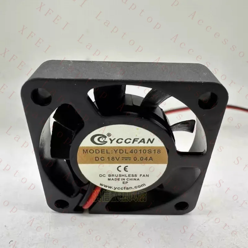 

Вентилятор охлаждения YCCFAN YDL4010S18, 1 шт., DC18V 0.04A, 4010, 40*10 мм, 2 провода