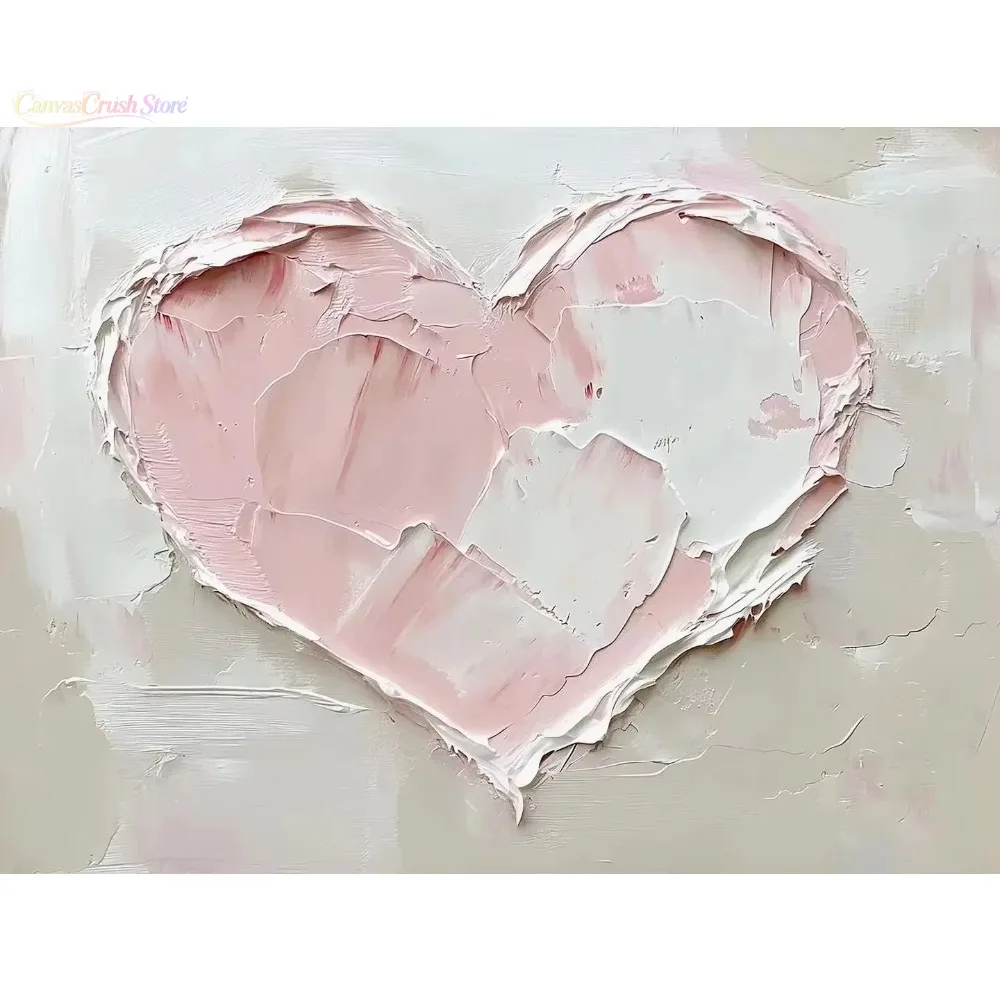 1pc Pink Girl Heart Retro Aesthetic Canvas Painting Little Bear Bow Love Butterfly Cupid Poster Home Room Decoration 2026
