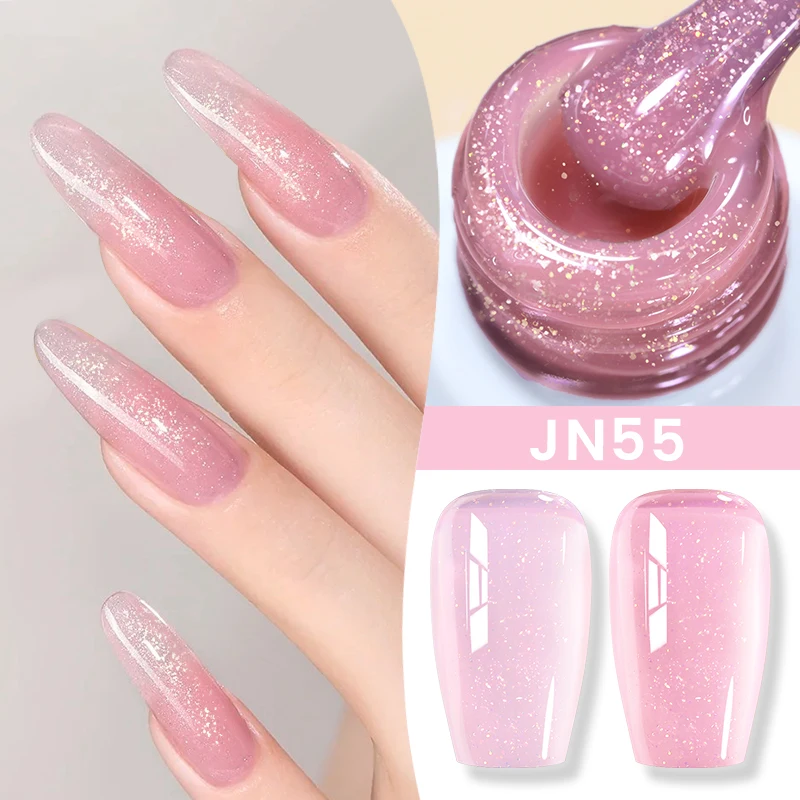 BORN PRETTY 83 Farben 10 ml Jelly Nude Gel Nagellack Herbst Bernstein Halbtransparente Maniküre Soak Off UV LED Nägel Gel Lack