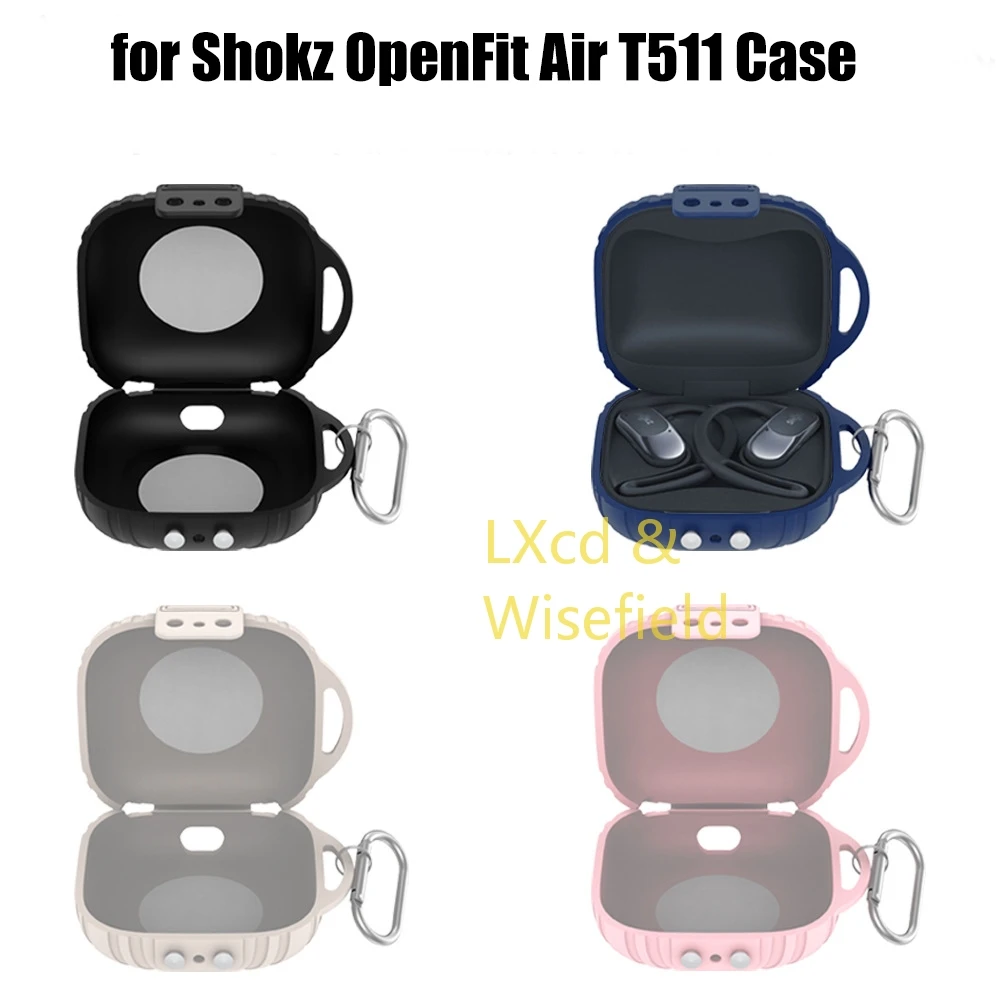 Accessoire de protection pour Shokz OpenFit Air T511, étui de protection en Silicone souple pour écouteurs, boîte de rangement antichoc et anti-poussière