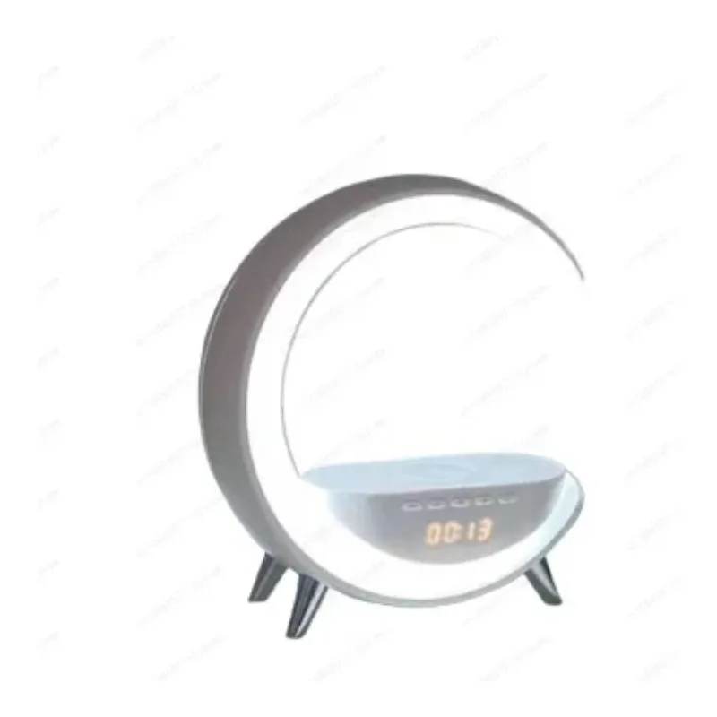 

Пользовательский подарок Bluetooth-динамика, беспроводная зарядная станция с часами и бесплатной гравировкой