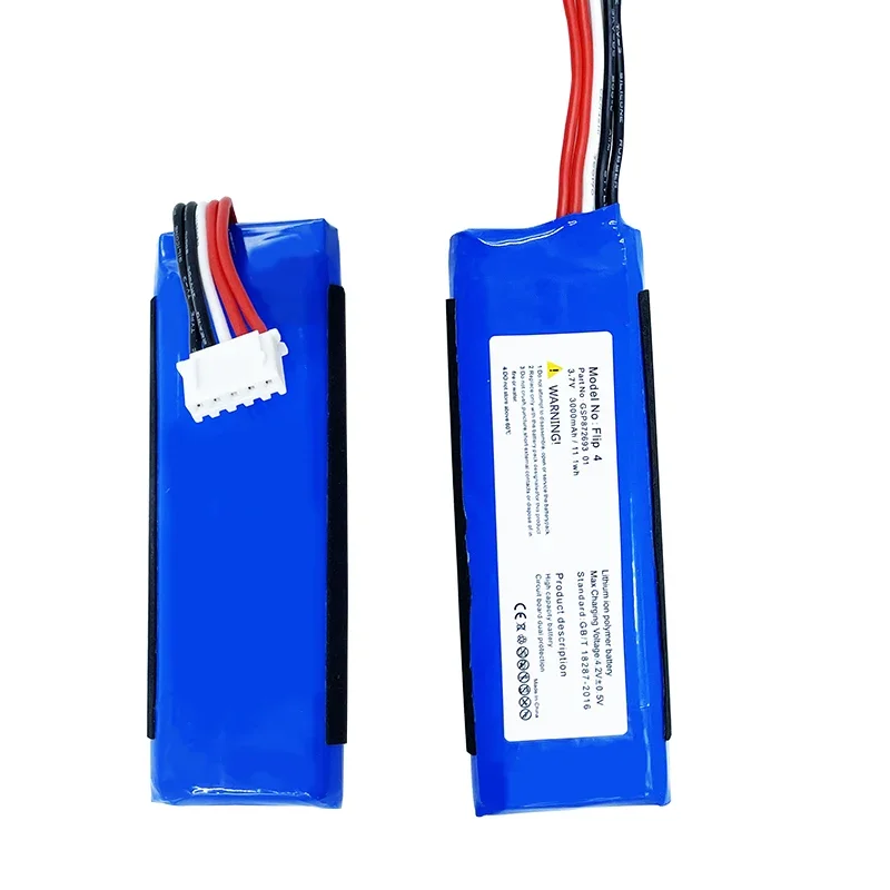 Batería de alta capacidad compatible con JBL Flip 4, Flip 4 Special Edition, repuesto para GSP872693 01 (Li-Polymer 3.7V 4