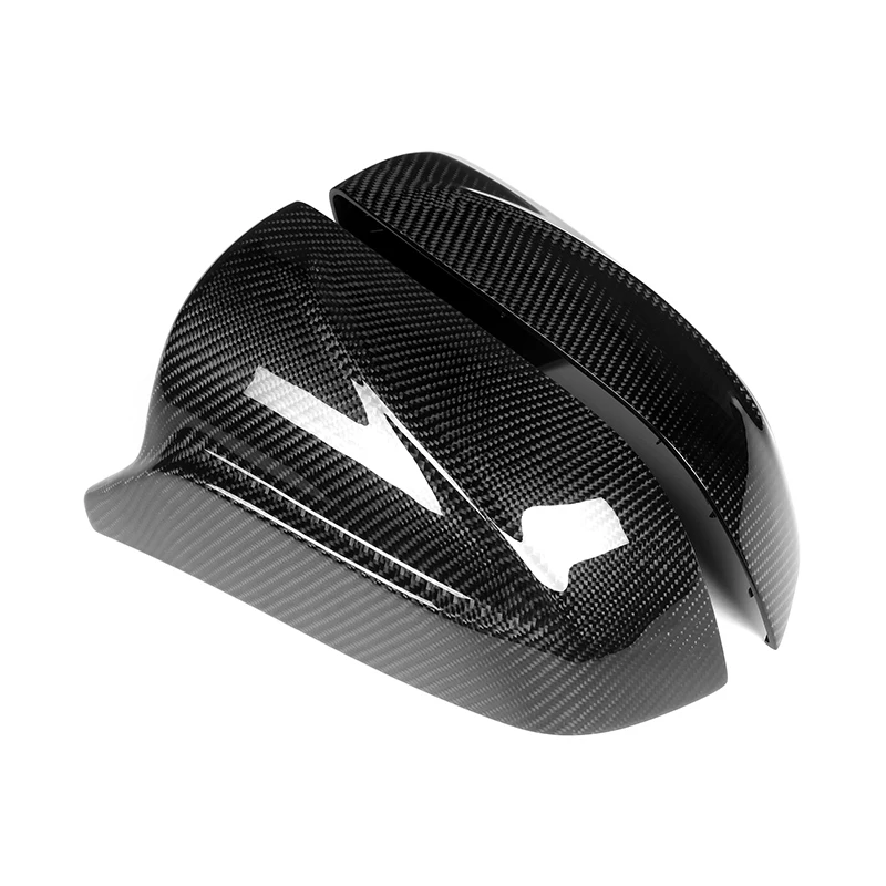 Suitable for Tesla Model 3 carbon fiber rearview mirror cover 2-piece set M-shaped car exterior modification