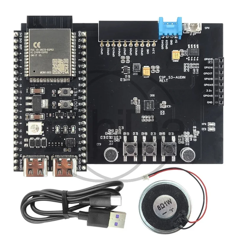 ESP32‑S3 N16R8 Dev Kit Wi‑Fi BLE 192kHz Audio Mic Speaker