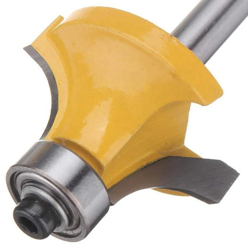 Rodada haste router bits, canto arredondamento, borda-formando, afiação conjunto de ferramentas, 5/16 ", 3/16", 1/4 ", 1/8", haste, 4pcs