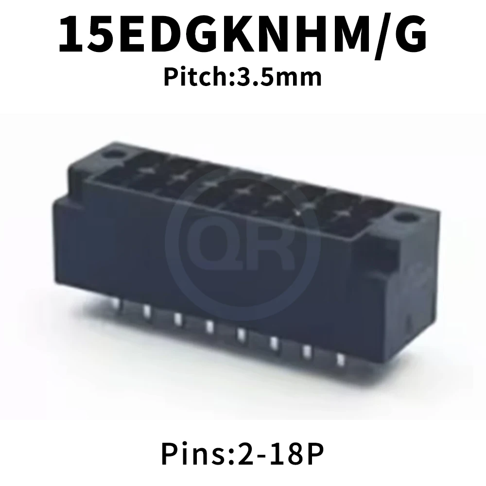 (5 pcs) KF 15EDGKNHM/G-3.5mm Straight Needle Double row plug-in screw free PCB connector 2EDGKNHM/G 2EDGKSVMG 3.5 2*2~18P