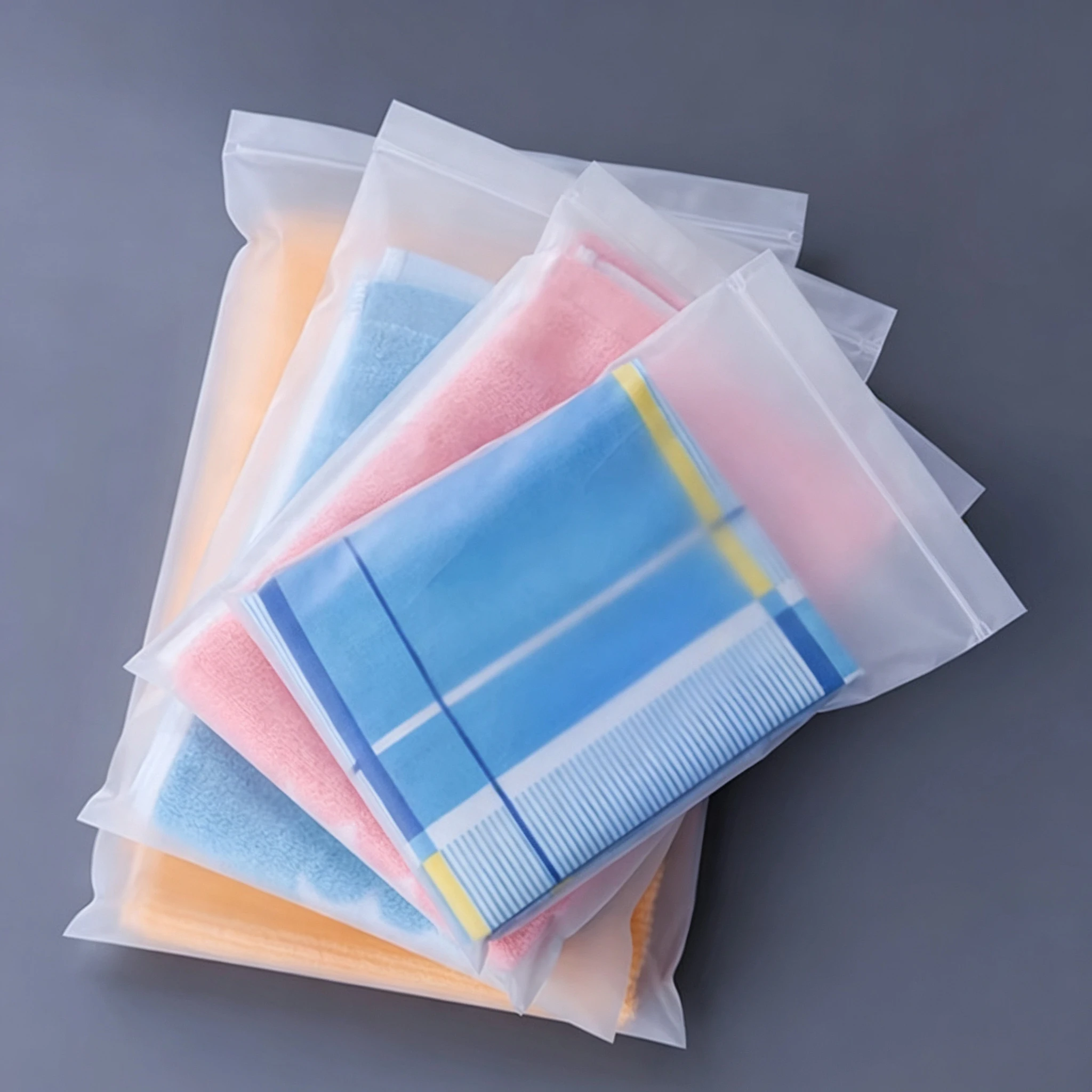 100PCS CPE Self‑sealing Bags, Matte Moisture‑Dust Proof Plastic Pouches, Reusable Flexible Plastic Packaging for Item Separate