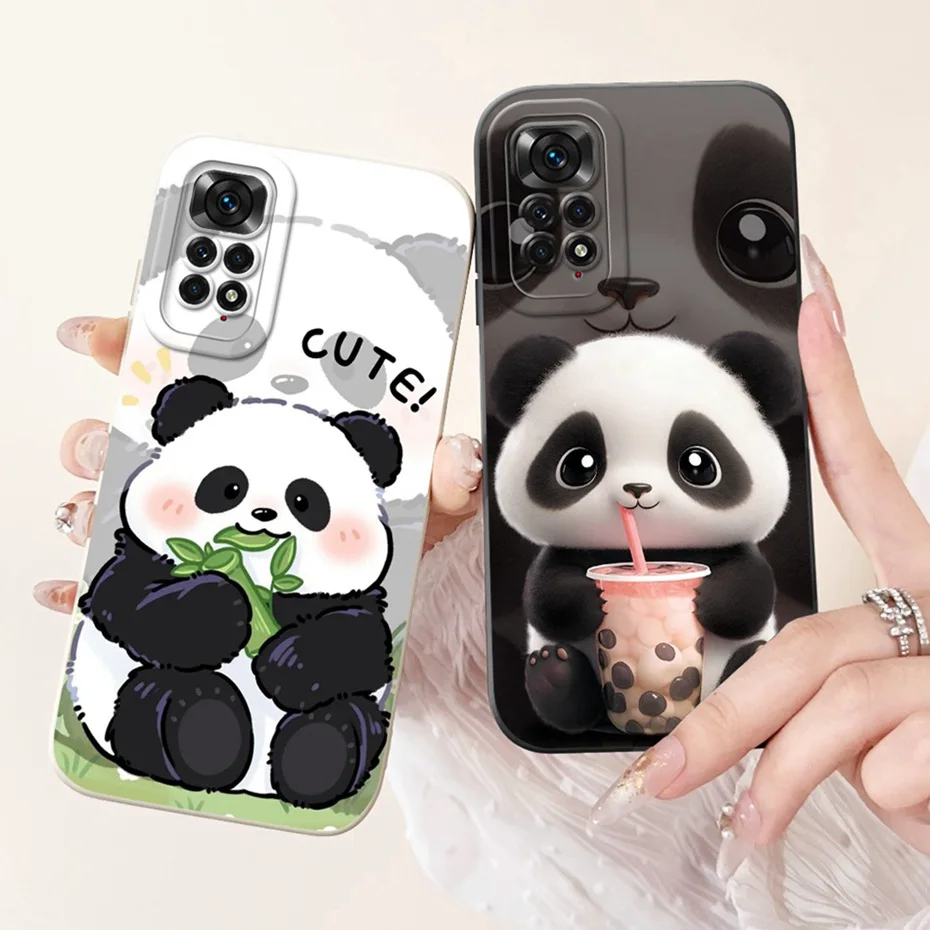 Lens Protective Cover For Xiaomi Redmi Note 11 4G / Note 11s 4G / Note11 Pro 4G Lovely Printing Soft Silicon Phone Cases